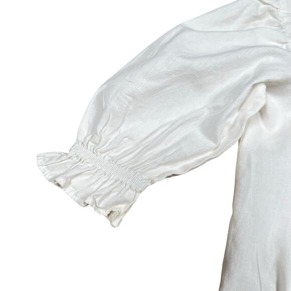 Mini Lunn Girls Butterfly Pintuck White Cotton Dress Embroidered 2 to 3 Years - Picture 5 of 10